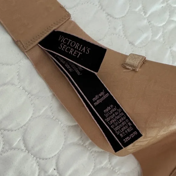 Victorias Secret women size 32D Tan Strapless underwire Bra - Picture 5 of 8